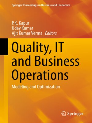 cover image of Quality, IT and Business Operations